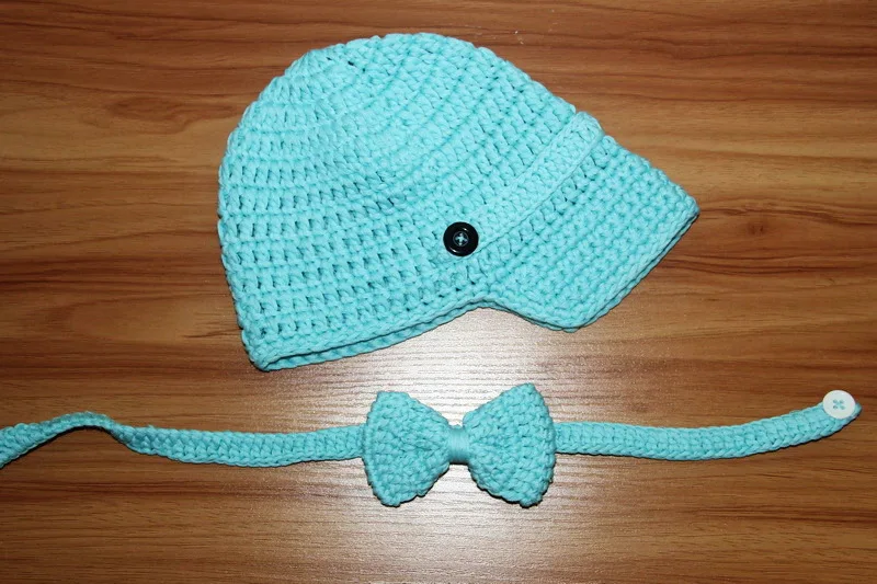 Бесплатная доставка милая кепка газетчика и галстук-бабочка ручной работы для