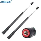 Телескопическая антенна Abbree AR-775 SMA-Male, VHF UHF, двухдиапазонная антенна для Baofeng TYT TH-UV8000D MD-380 Ham, 2 шт.