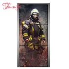 Алмазная вышивка Триптихпожарный человекпожарный Сэмми5d алмазная живопись мозаика картины Стразы Вышивка крестом 3d