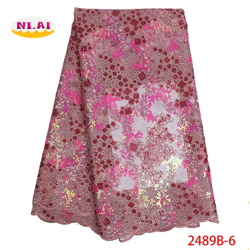Нигерийские кружевные ткани на 2019 год африканская кружевная ткань высокого