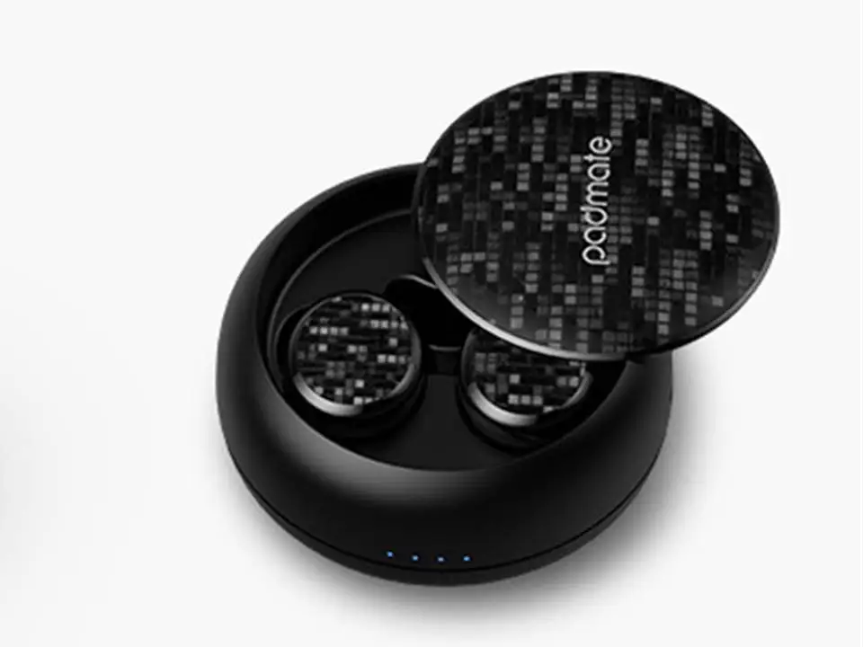 Черный PaMu x13 настоящие Беспроводные стерео Bluetooth наушники сенсорные умные спортивные IPX5 водонепроницаемые двойные наушники-вкладыши - Цвет: Черный