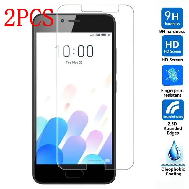 2 шт. закаленное стекло для Meizu M5c защитная пленка экрана A5 | Мобильные телефоны и