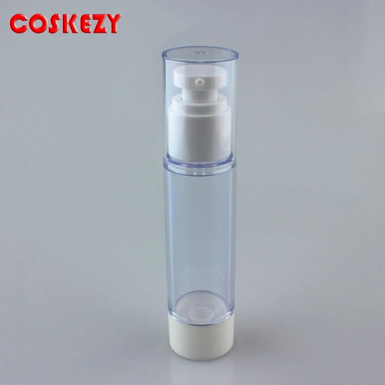 Plastic bottle for packaging container 15ml, 0.5oz airless pump bottle for BB cream in stock