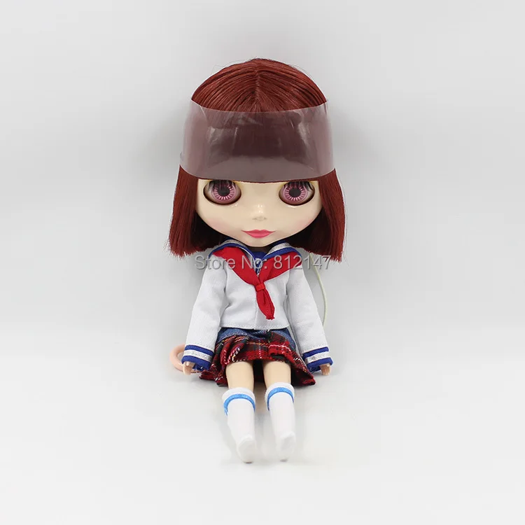 Обнаженная кукла blyth медные красные волосы короткие 2147|nude blythe|nude blythe dollblythe doll |