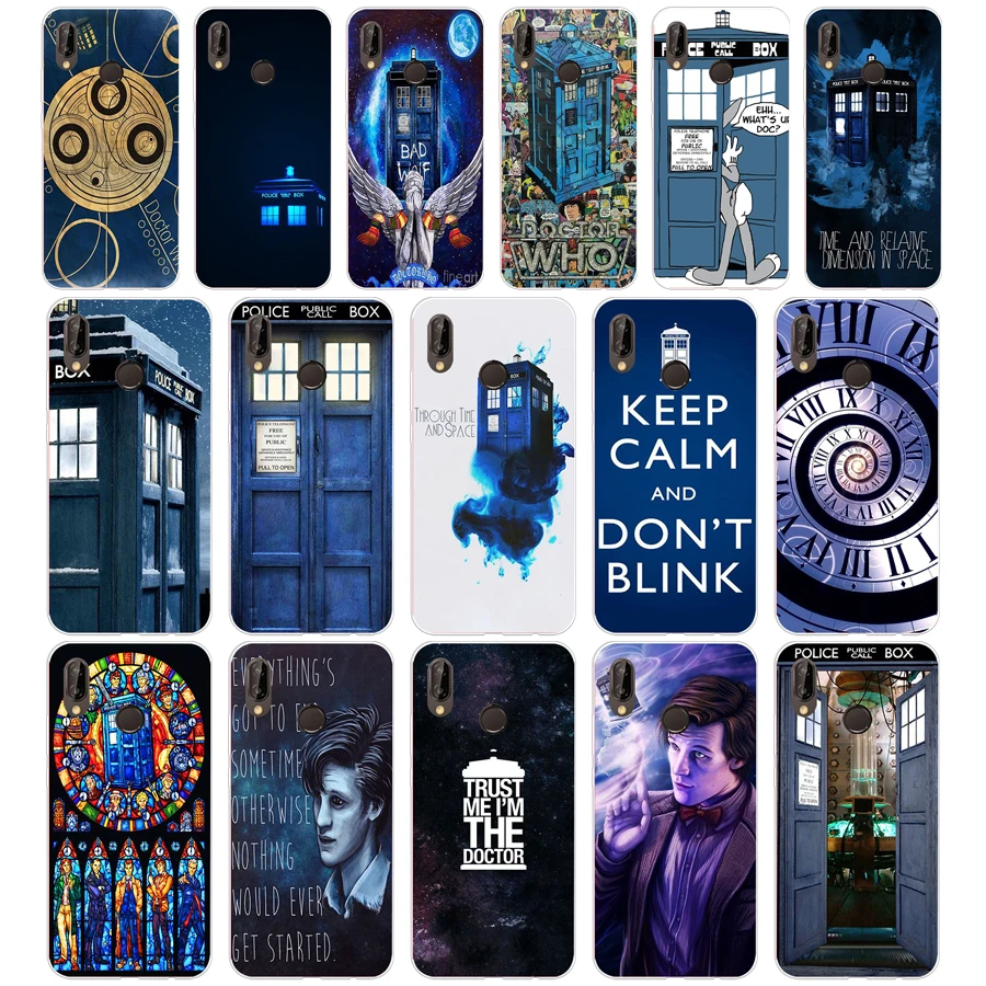 Мягкий Силиконовый ТПУ чехол 121SD tardis doctor who для Honor 10 huawei p mate 20 lite y5 y6 prime 2018|Бамперы|
