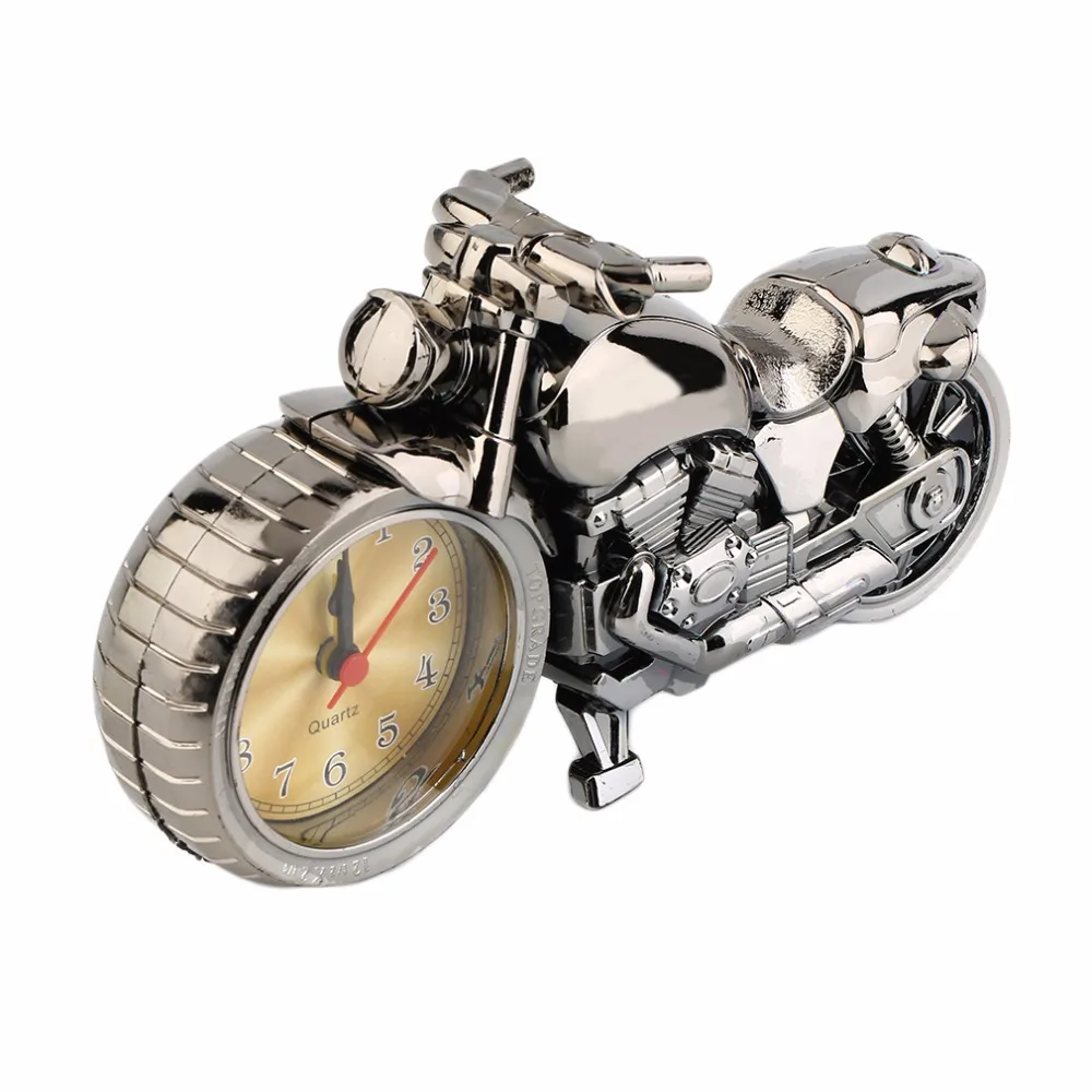 Creative Motorcycle Clock Motorbike Pattern Alarm Desk Clocks Vintage Desktop Watches Xmas Christmas Festival Decor Gift | Дом и сад