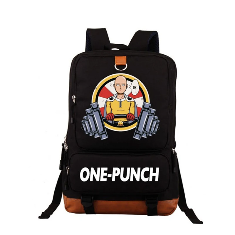 Рюкзак с принтом японского аниме ONE PUNCH MAN Saitama школьный рюкзак для косплея