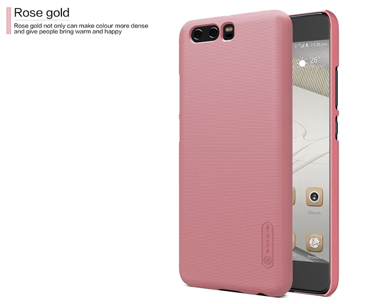 Rose Gold Для Huawei P10 Plus 5," Nillkin Супер Матовый щит ультратонкий с жесткой задней панелью чехол Nilkin для Huawei P10 Plus чехол для телефона - Цвет: Rose Gold
