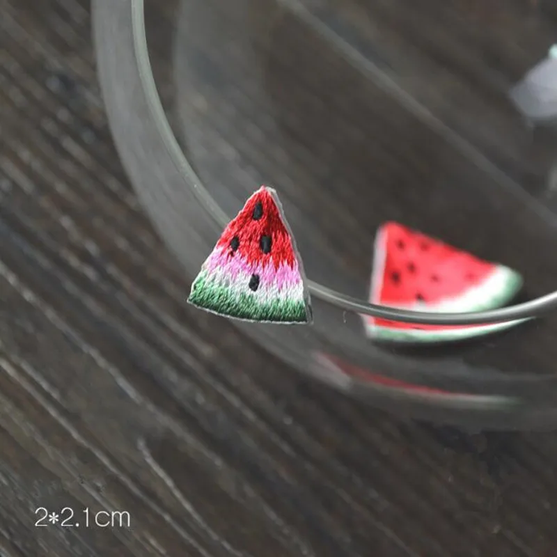 5 шт./Лот вышитая аппликация в виде арбуза для одежды утюга нашивки детской