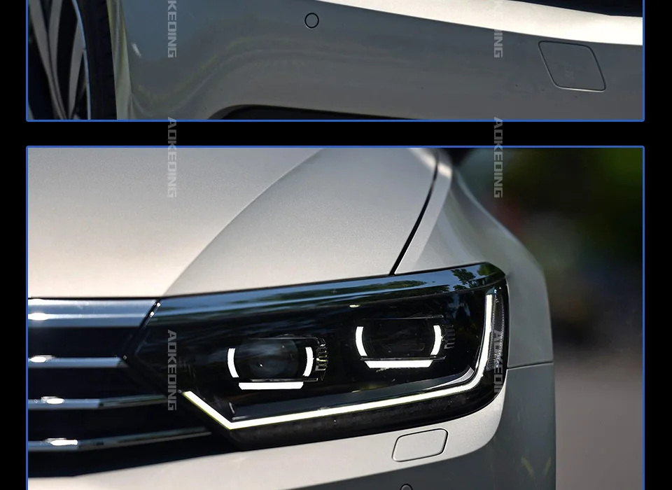 AKD автомобильный Стайлинг для VW Passat B8 светодиодный налобный фонарь- Magotan фары DRL Hid головной фонарь Ангел глаз биксеноновый луч аксессуары