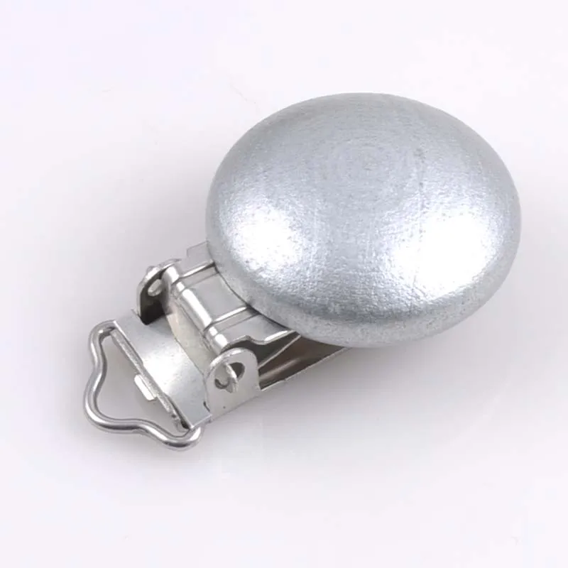 5 шт./лот металлические деревянные зажимы для детской соски однотонные держатели