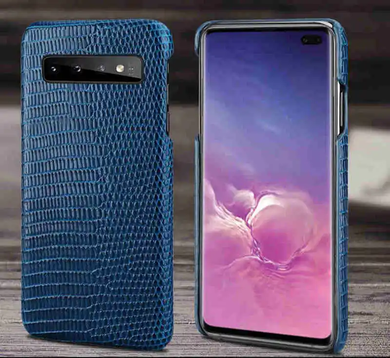Чехол-накладка из натуральной кожи для Samsung Galaxy S10 Plus роскошный чехол с рисунком
