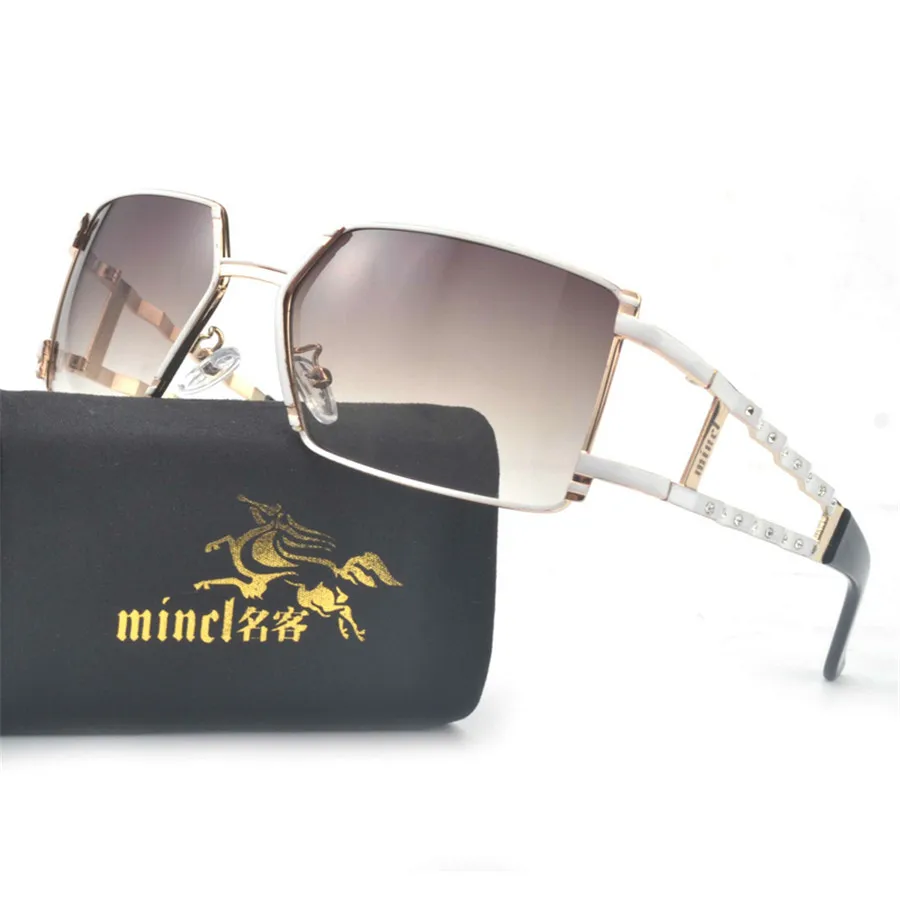 Новинка 2019 винтажные Роскошные Брендовые мужские квадратные градиентные очки