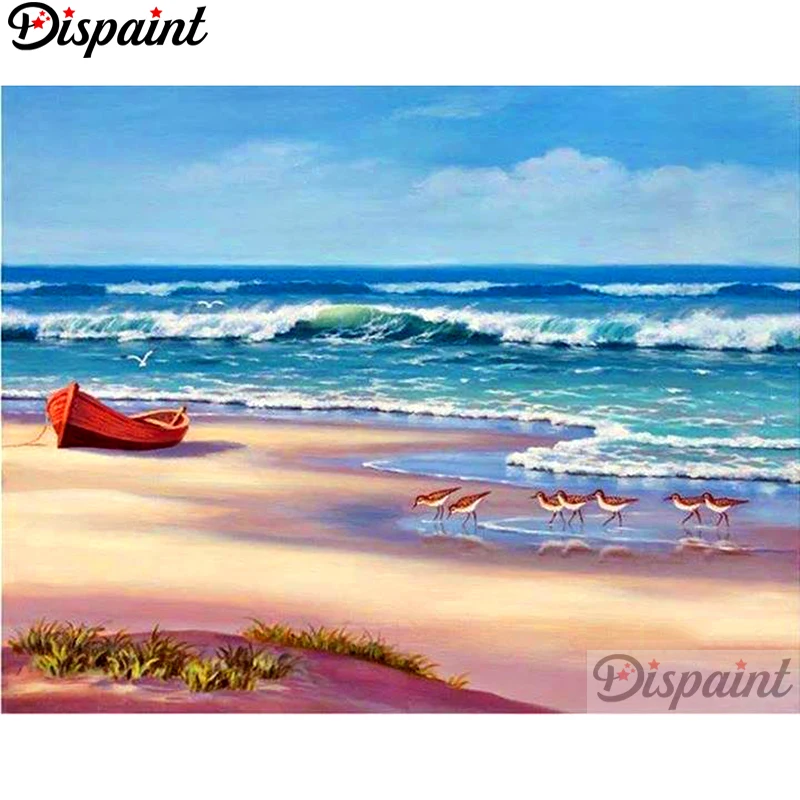 

Алмазная 5d-картина «Морская Лодка», с полными квадратными/круглыми стразами