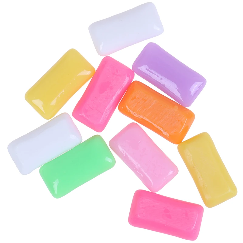 Новинка 10 шт. имитация жевательной резинки кабошон из смолы миниатюрное