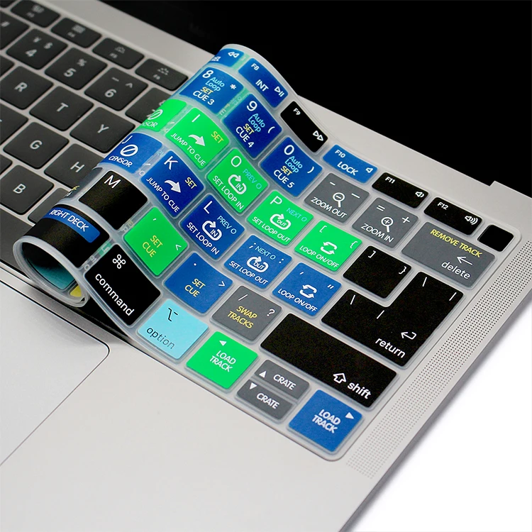 Serato Dj ярлыки Hotkey силиконовый чехол для клавиатуры с дисплеем Retina Macbook новейший Air