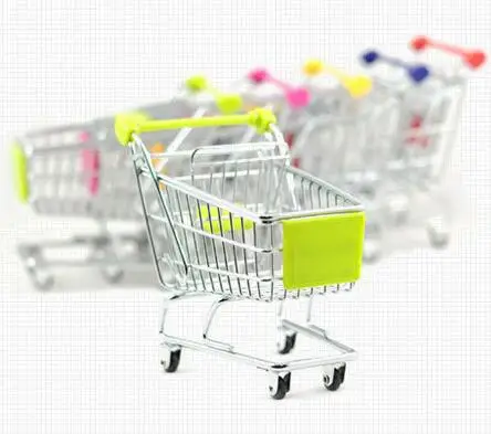 Новинка супермаркет миниатюрная тележка держатель для телефона детская игрушка