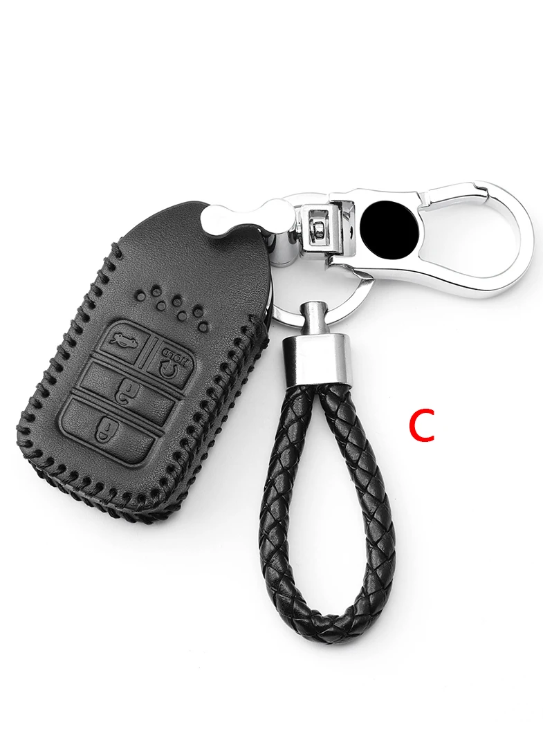 Кожаный чехол для ключей для Honda CRV пилотное соглашение Civic Fit Freed keyless entring автомобильный Стайлинг Защита ваших автомобильных ключей