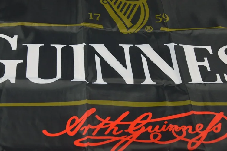 Гиннесс черный пивной флаг украшение для бара баннер 100% индивидуальный