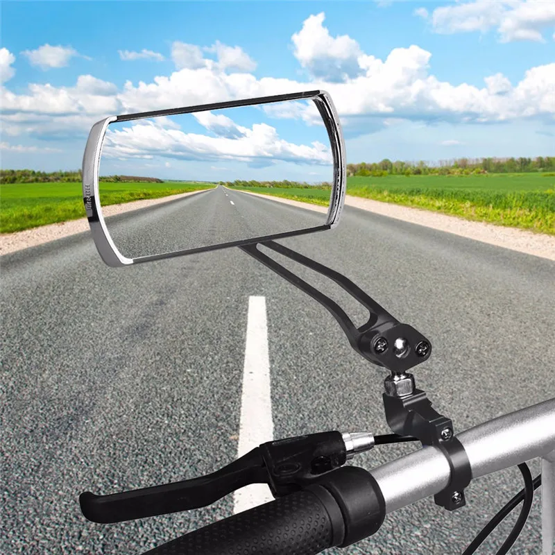 Велосипедные зеркала заднего вида для руля велосипедный задний 360 ° гибкий зеркало для слепой зоны безопасности MTB велосипеда Силиконовая ручка Зеркало заднего вида