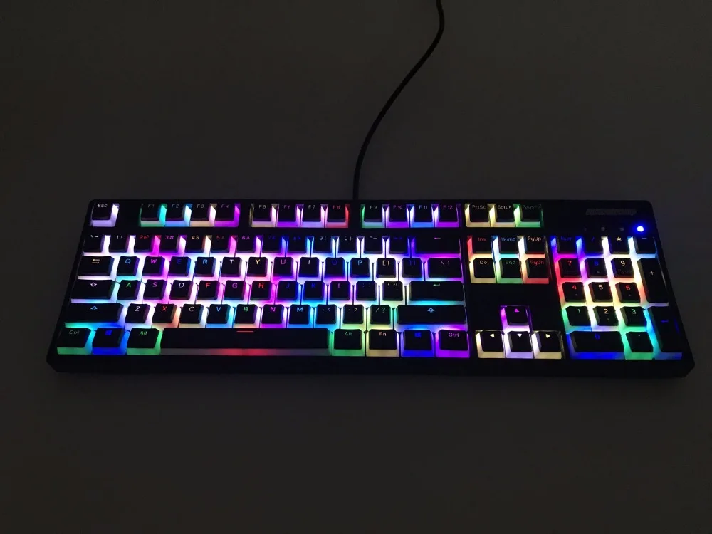 PBT колпачки для ключей с двойной подсветкой для OEM Cherry MX переключатели Механическая игровая клавиатура 104 ANSI раскладка ключа Съемник