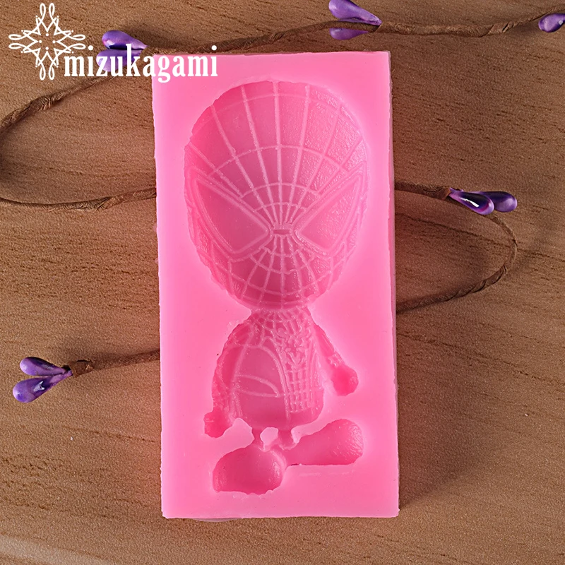 1 шт УФ ювелирная смола жидкости силиконовые формы 3D Человек-паук Смола подвески формы для DIY инструмент для выпечки торта изготовления ювелирных изделий