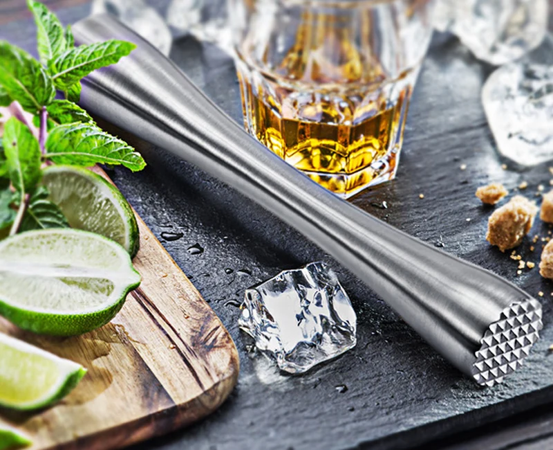 Нержавеющая сталь коктейль мудлер бар миксер барная посуда DIY Mojito коктейль напиток мудлер бармен фрукты лед мудлер бар аксессуары