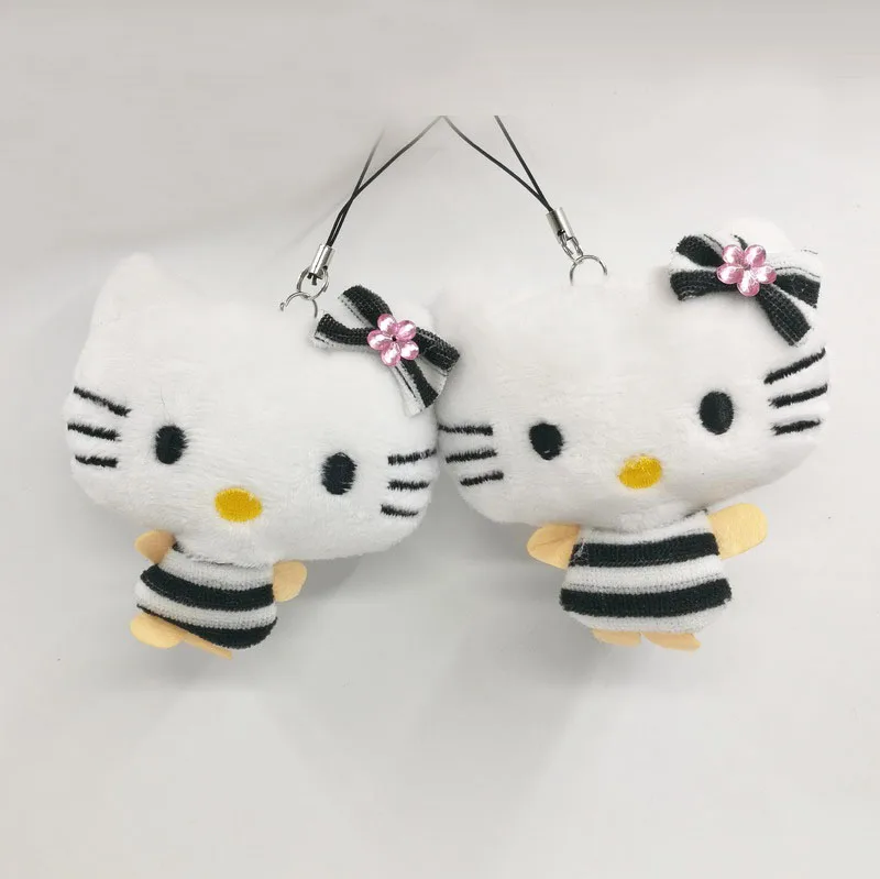 white 40 шт. Милая 8 см Алмазная кошечка плюшевая мягкая игрушка кукла плюшевая игрушка, свадебный букет декоративный Подарочная кукла - Цвет: white