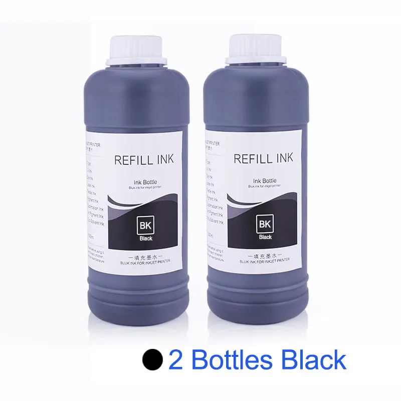 2 PCS Black 500 мл/бутылка Универсальный краска для заправки контейнер с чернилами для принтера Epson L800 L805 P50 T50 1390 1400 1410 R290 R330 SX125 TX110 WF2510 чернила для принтера - Цвет: 2 PCS Black