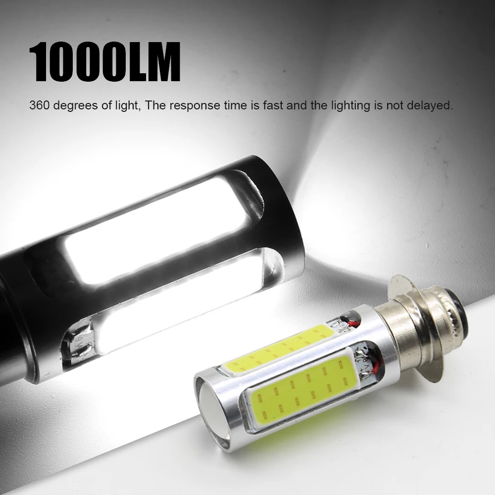 EURS(TM) 10 шт. Бесплатная доставка H6m фара мотоцикла 25 Вт 6000 К 1000lm P15D 5cob светодиодные