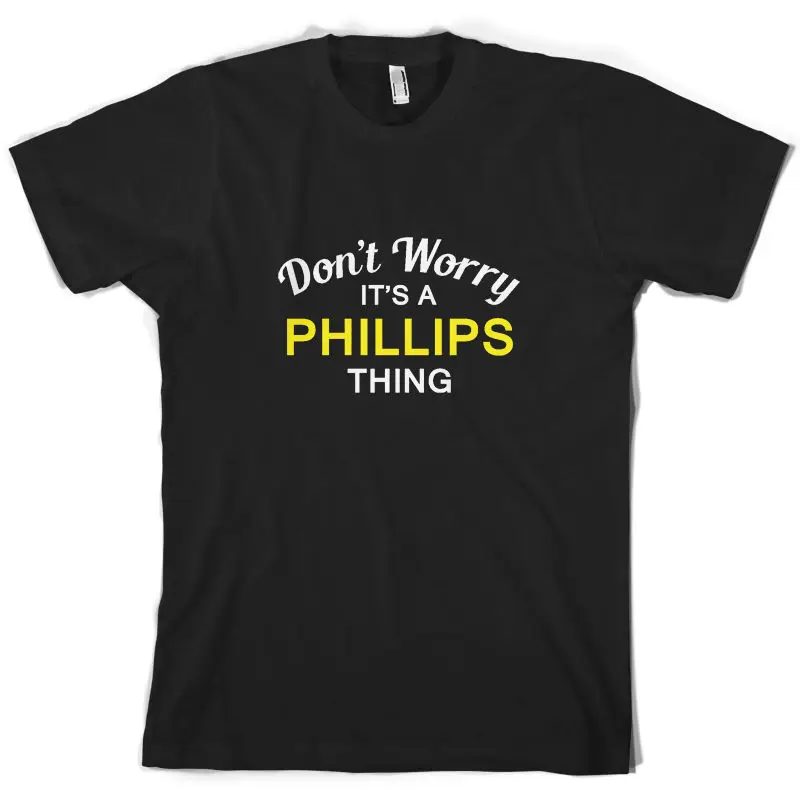 Не волнуйтесь это вещь PHILLIPS! Мужская футболка семейная с короткими рукавами и
