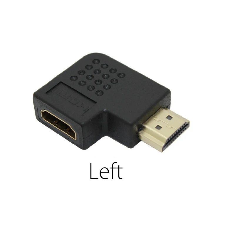 EtopLink HDMI Мужской к HDMI Женский Кабель адаптер, преобразователь, удлинитель вращающийся 90 270 360 градусов угол для 1080 P HDTV адаптер - Цвет: Left