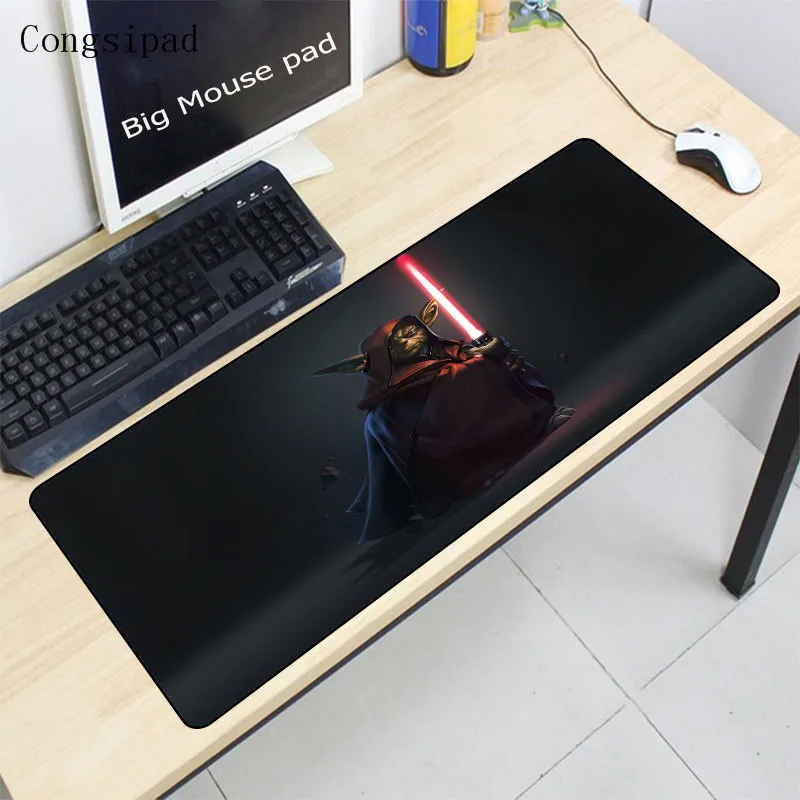 Congsipad Star War Yoda большой игровой коврик для мыши Коврик для клавиатуры Настольный коврик для компьютера ноутбук коврик для мыши Коврик для мыши