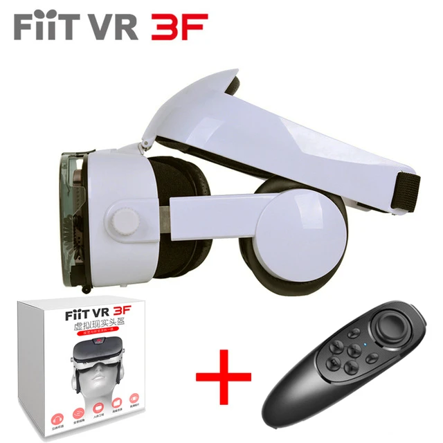 bundle 2 FIIT VR 3F гарнитура Версия виртуальной реальности очки 3D очки гарнитура для шлема смартфон полная посылка+ контроллер - Цвет: bundle 2