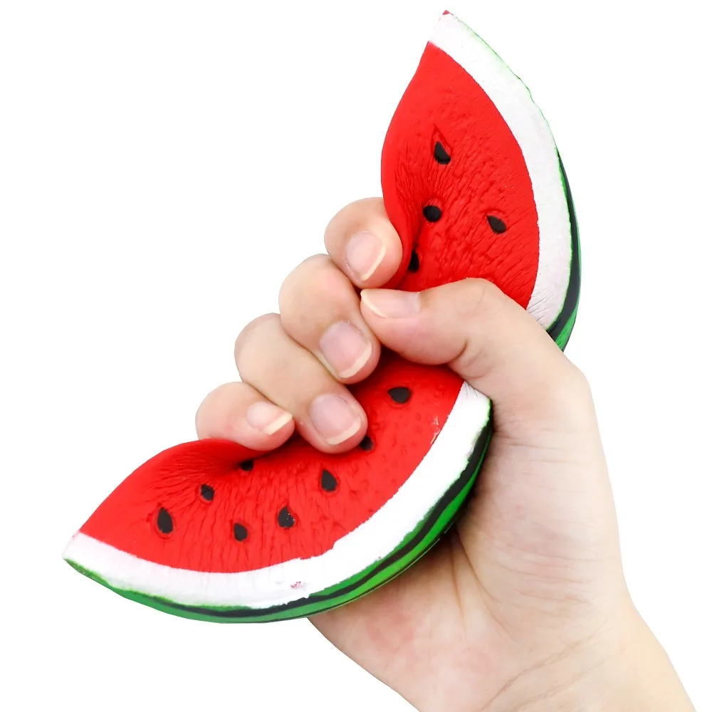 1 шт. мягкими Jumbo Арбузные мягкие фрукты Kawaii милые медленно поднимающийся Еда
