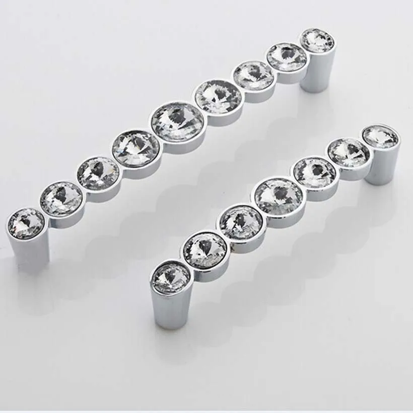 96 мм 128 Модная современная мебель со стразами стекло с украшением в виде