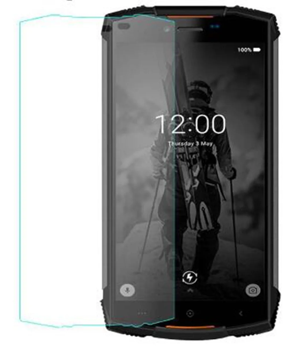 Для Doogee S55 Lite Мягкая силиконовая задняя накладка из ТПУ чехол 9H 0,3 мм 2.5D пленка из закаленного стекла для Doogee S55