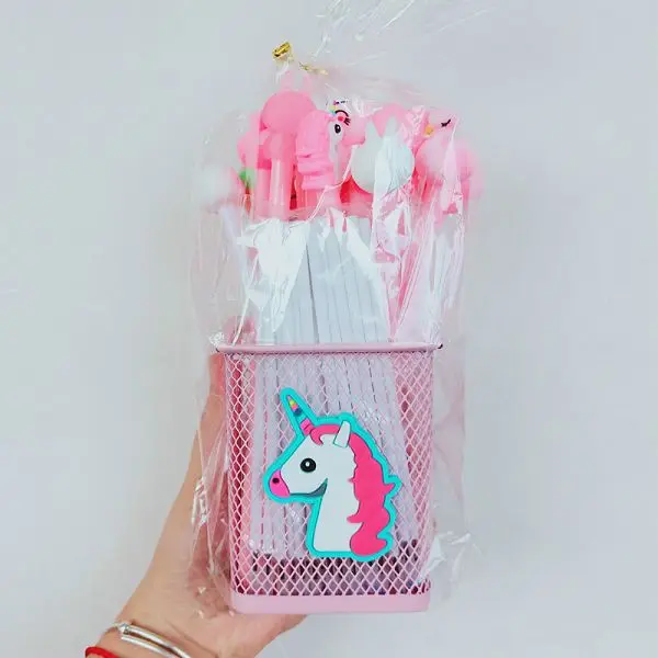 20 шт./компл. гелевая ручка 20 пополнения Papelaria Lapices Kawaii Единорог школьные принадлежности милые корейские канцелярские принадлежности Jel Kalem utiles Escolares - Цвет: Unicorn B