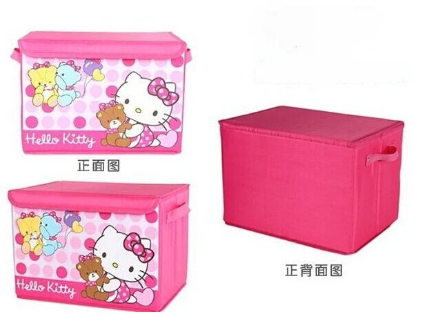 1 шт. только мультяшная холщовая одежда больших размеров коробка для хранения |