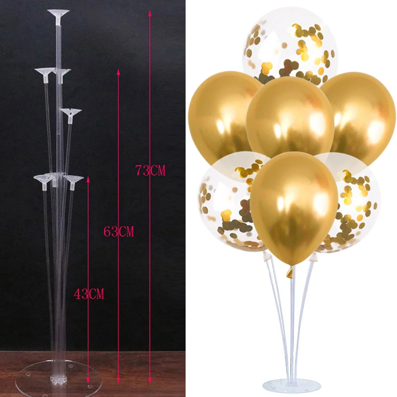 Держатель воздушных шаров колонна с 7 трубками держатель-подставка палка для