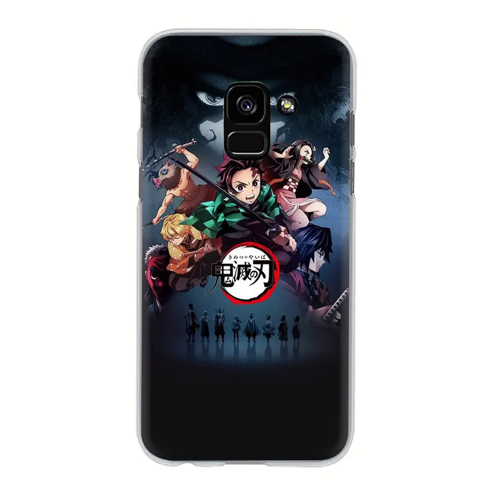 H3 Аниме «Демон» Истребительница kimetsu без Yaiba жесткий чехол для телефона с рисунком в виде крышка чехол для samsung Galaxy A3 5 A6 7 8 9 A10 30 40 50 70 - Цвет: H3