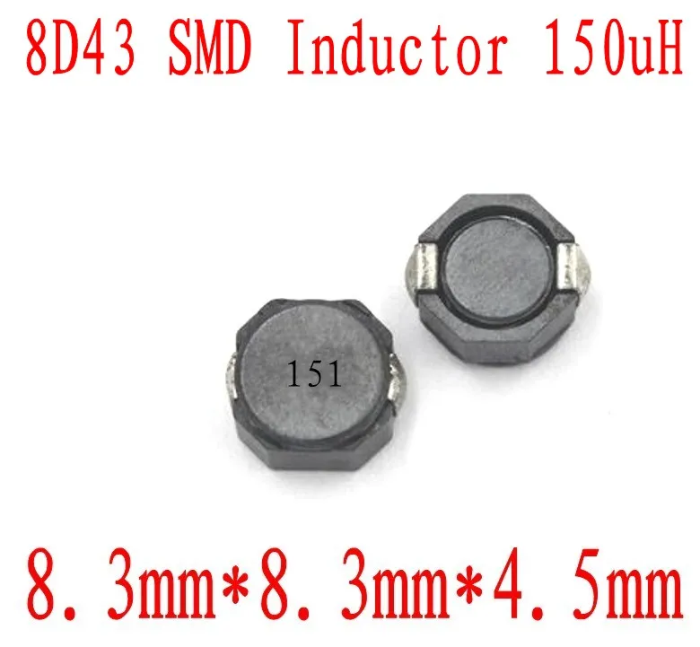 Новые SMD Индукторы 8D43 150UH чип индуктор 8*8*4 5 мм CDRH 151 uh Экранирование мощность