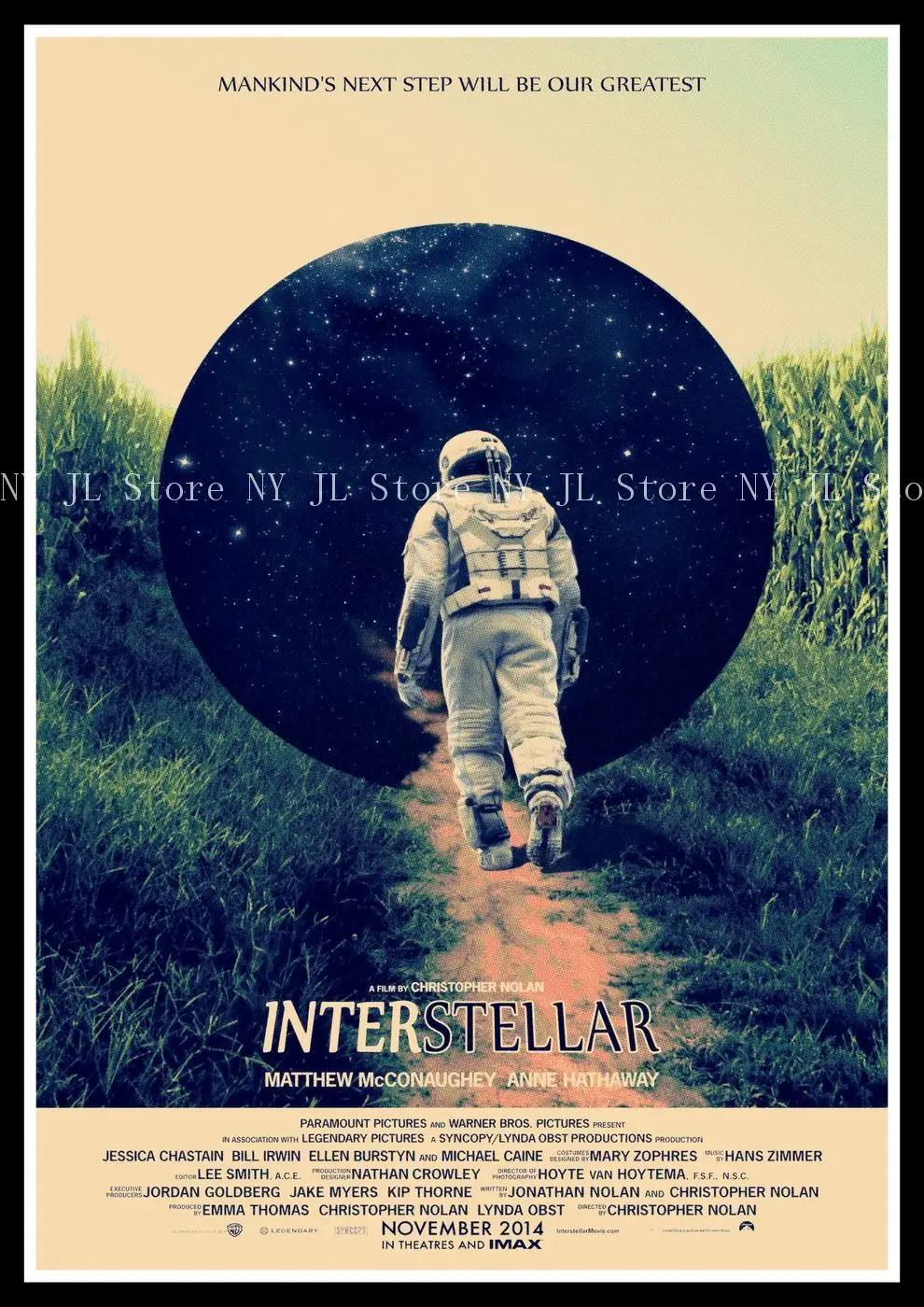 Интерстеллар C украшение для дома Постер из крафт фильма наклейки на стену с