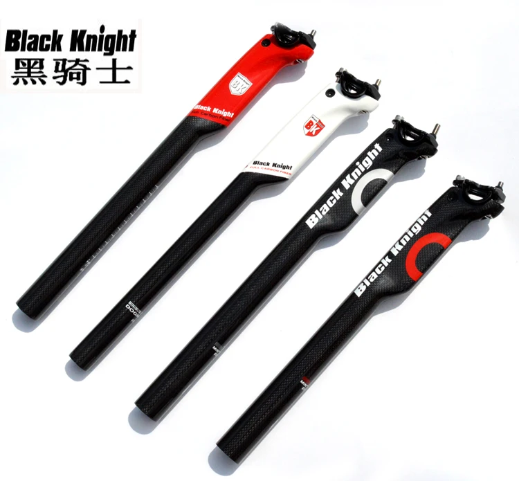 Black Knight Authentic Bicycle Saddle Seatposts - Carbon Mountain Road Bike Seat Tube - 27.2/30.8/31.6MM Carbon Aero Seatpost image 2