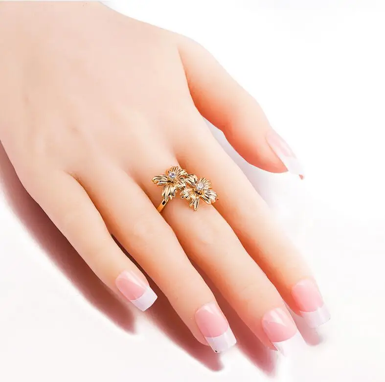 Новинка Платье с цветочным узором для дизайн свадебные кольца женщин ювелирные