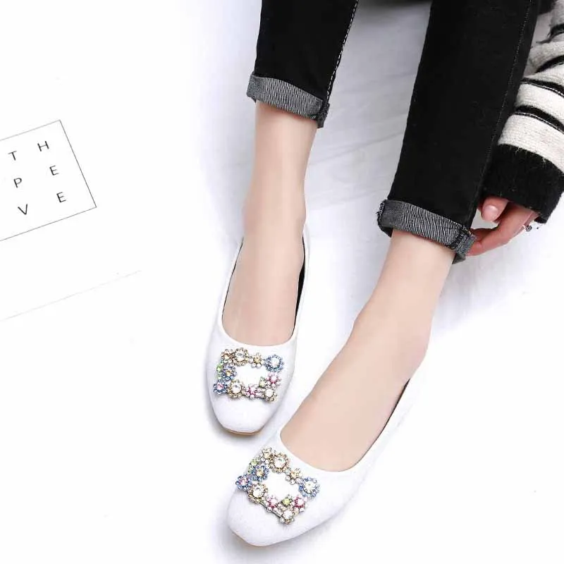 Женская обувь лоферы с квадратным носком и пряжкой женские балетки на плоской