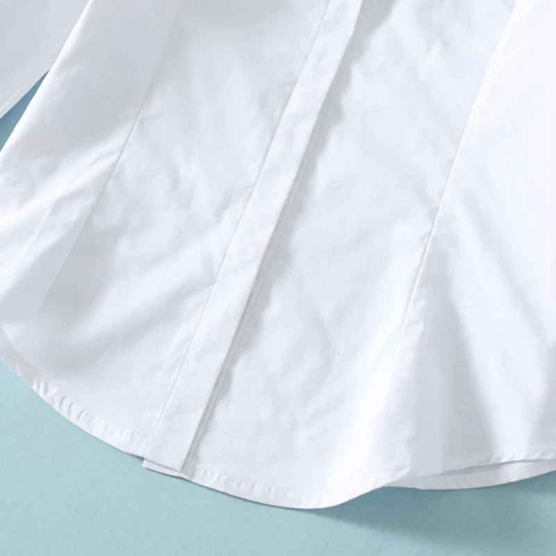 Рубашка из 100% хлопка на весну и осень школьная форма для мальчиков девочек