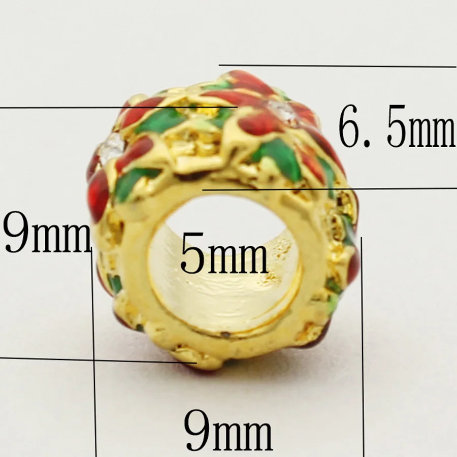 Шарм подвеска в горошек с белыми кристаллами|charm charm|red charmspandora pandora |