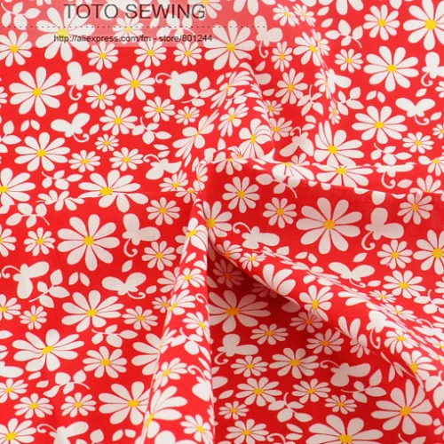 Хлопчатобумажная Поплиновая ткань с буквенным принтом 1 метр 145 см в ширину