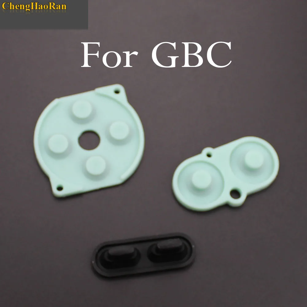For GBC 1 комплект резиновый проводящий кнопки A B D pad для GameBoy классический ГБ GBA GBC GBP GBA SP силиконовый старт выбор Клавиатуры Запчасти - Цвет: For GBC